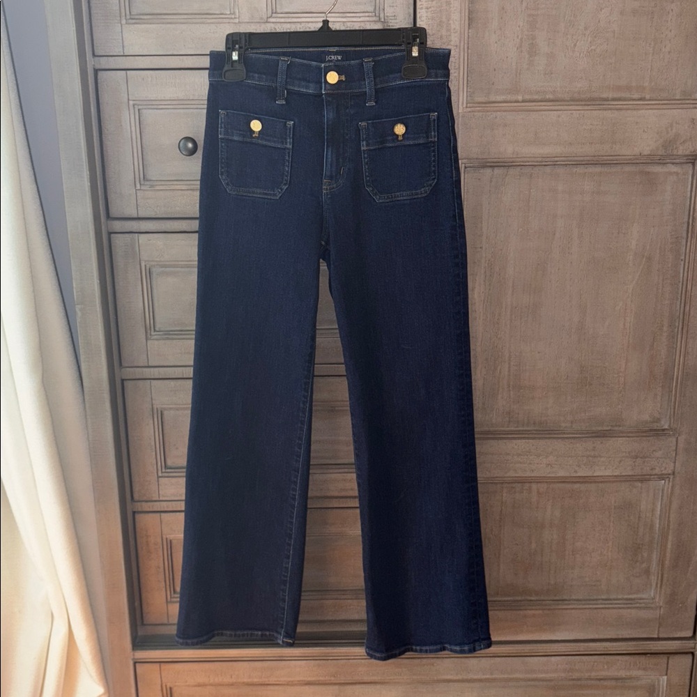 J Crew Slim wide-leg sailor jean in all-day stretch, size 25 - Picture 11 of 13